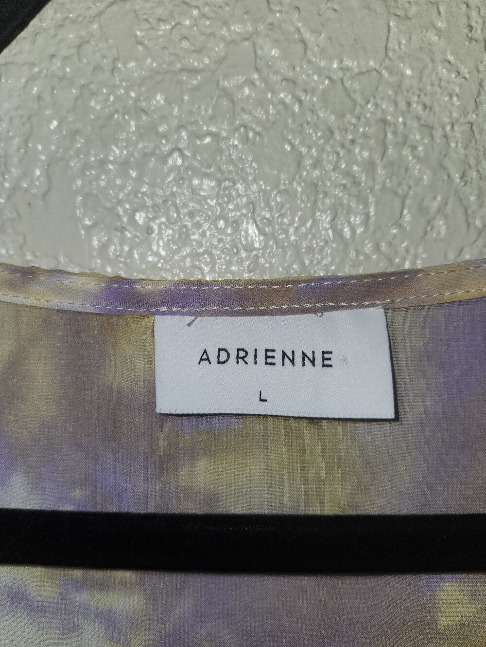 💜GUC Adrienne "Semi Sheer Tie Dye V-Neck Lightweight Top/Kimono/Cover Up" Large - Picture 4 of 12